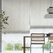 【和モダン】流水文様のレースカーテン【IS-5197】白