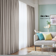 【ナチュラル モダン】サラっとした無地のドレープカーテン＆シェード【LX-9020】グレーブラウン