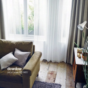 プレーンな無地ボイルのレースカーテン【RZ-5411】ナチュラルホワイト