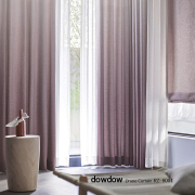 【イタリアンモダン】グラデーションのジャガード織のドレープカーテン【RZ-8004】ボルドー