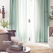 【フレンチカントリー】上品な花柄のドレープカーテン＆シェード【UX-2230】グリーン