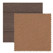 【オーダーカーテン新築セット】木製ブラインドと遮光カーテンのコーディネート【BC-05】2窓セット