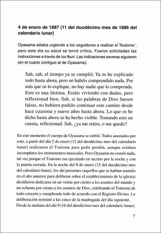 おさしづ抄　（スペイン語）