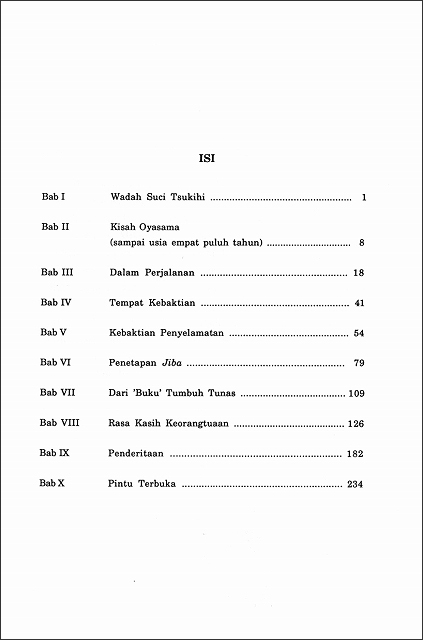 稿本天理教教祖伝　（インドネシア語）