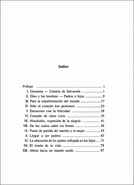 喜びの日日　（スペイン語）