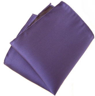 【ポケットチーフ】ソリッド・朱子（ブルー）