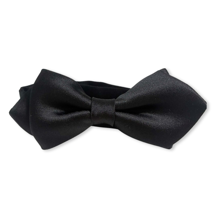 西陣織 蝶ネクタイ 黒 メンズ 結婚式 二次会 パーティー 衣装 日本製 シルク 朱子 メール便 dplus arts