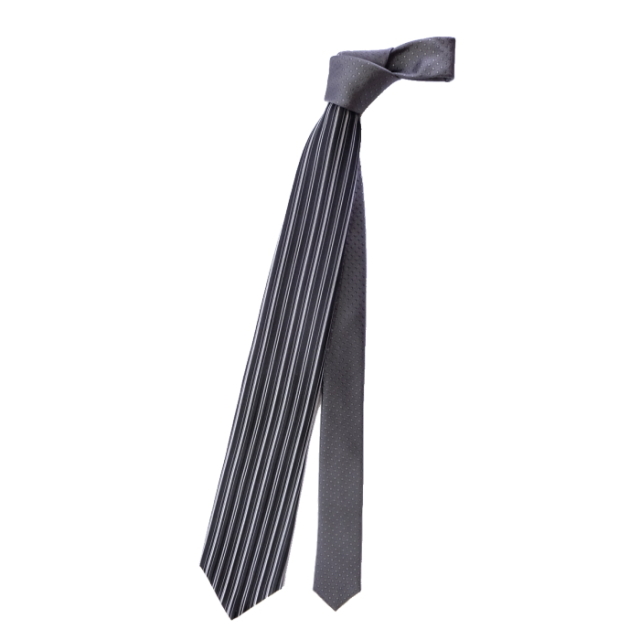 ネクタイ クレリック 縦ストライプ 柄 シルク 西陣織 日本製 2サイズ