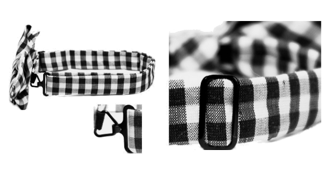 【美品】ドットアンドストライプス　ギンガムチェックシャツ　蝶ネクタイ風リボン 美品】ドットアンドストライプス ギンガムチェックシャツ 蝶ネクタイ風