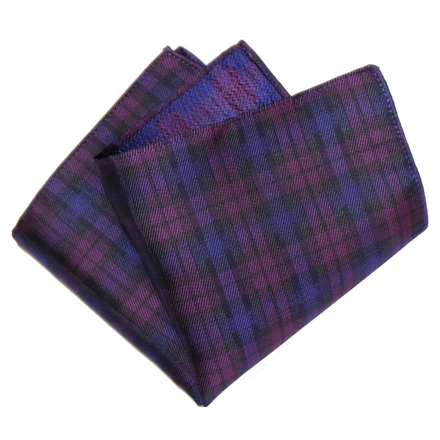 ポケットチーフ シルク フォーマル ビジネス カジュアル タータン