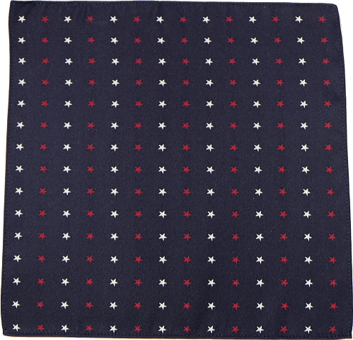 ポケットチーフ 星柄 全体画像