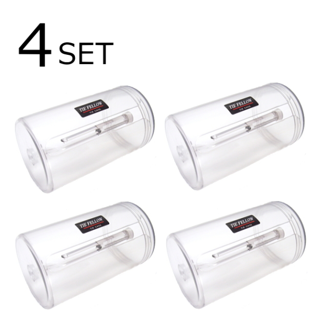 ネクタイケース | 携帯に便利！超軽量 ネクタイケース 4個セット