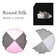 ポケットチーフ 結婚式 シルク 円形 ラウンド カラフル メンズ レディース フォーマル プレゼント 衣装 日本製 メール便