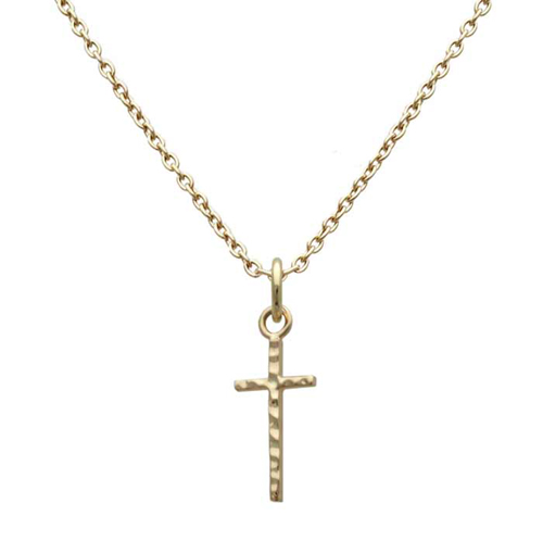 【送料無料】Sync Note by Dr MONROE（シンクノート バイ ドクターモンロー）　K10タタキクロスペンダント　SND-071-K10