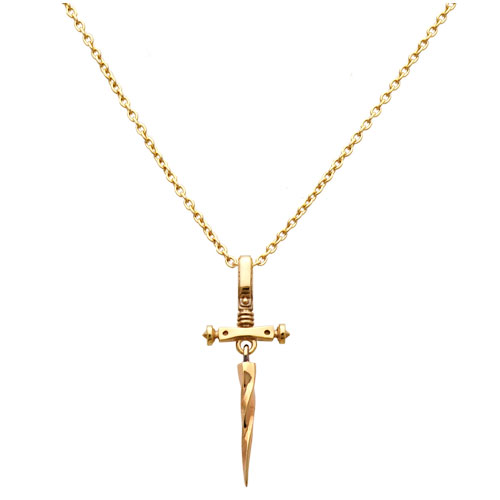 k18金ゴールドのクロスネックレスFC-267-K18