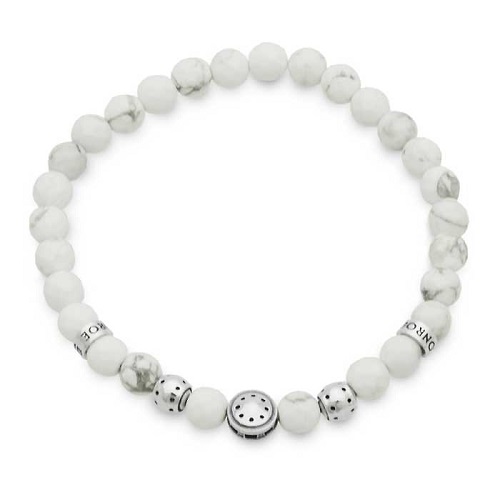 メンズストーンブレスレット BS-02-SV