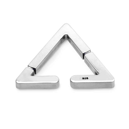 トライアングルイヤーカフ/シルバー925 メンズ/EC-09-SV