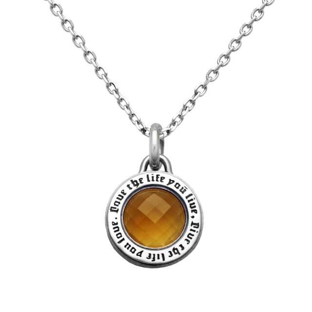 ラウンドストーンペンダント FC-300-SV2