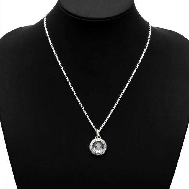 ラウンドストーンペンダント FC-300-SV