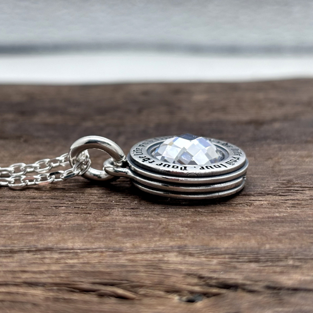 ラウンドストーンペンダント FC-300-SV