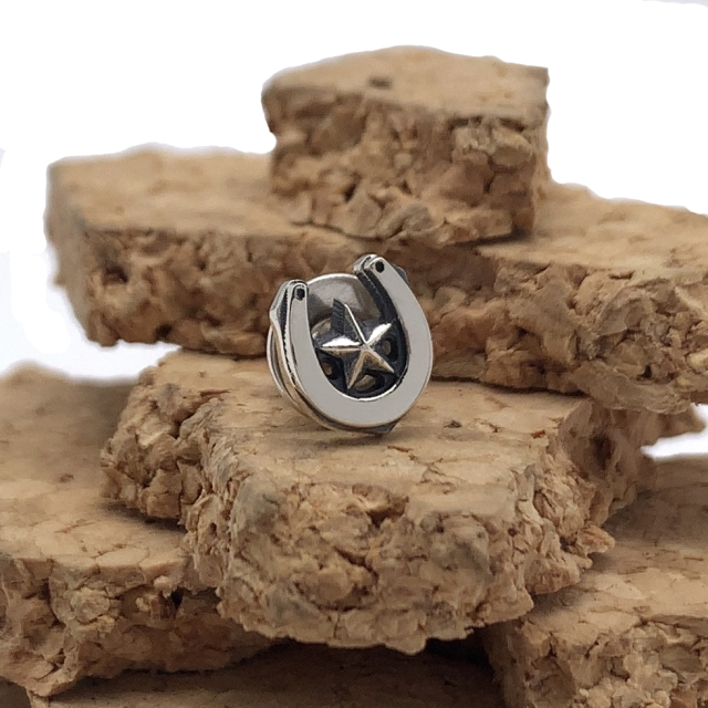 ホースシューピアス、PE56、シルバー925製