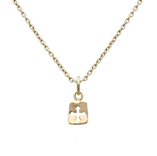 【送料無料】Sync Note by Dr MONROE（シンクノート　バイ　ドクターモンロー）　K10ゴールドクロスプレートペンダント　SND-076-K10