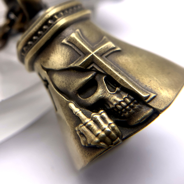 ガーディアンベルキーホルダー、真鍮製、kc08