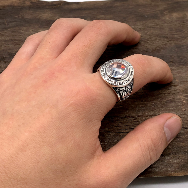 送料無料】Dr MONROE(ドクターモンロー)カレッジリング FC-195-SV