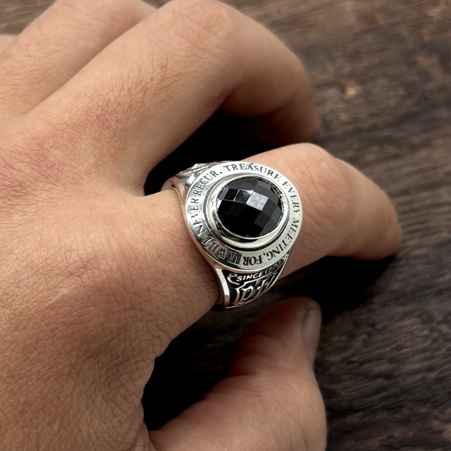 送料無料】Dr MONROE(ドクターモンロー)カレッジリング FC-195-SV