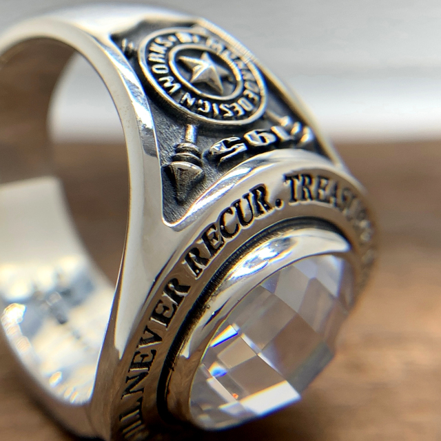 送料無料】Dr MONROE(ドクターモンロー)カレッジリング FC-195-SV