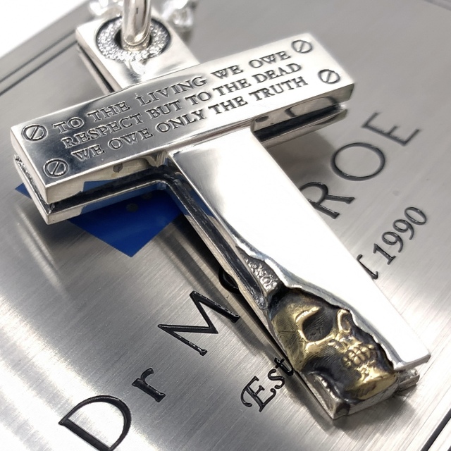 送料無料】Dr MONROE(ドクターモンロー) メッセージクロスペンダント  