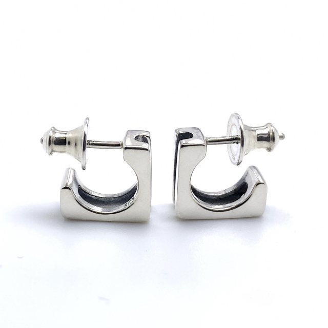 メンズフープピアスFC-47、シルバー925製