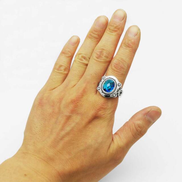 メンズリング、FC297-BL、シルバー925製