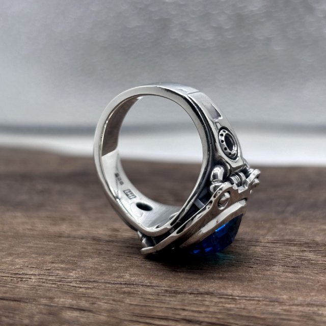 送料無料】Dr MONROE （限定石）オーバルストーンリング FC-297-SV2