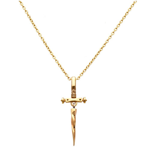 k18金ゴールドのクロスネックレスFC-267-K18