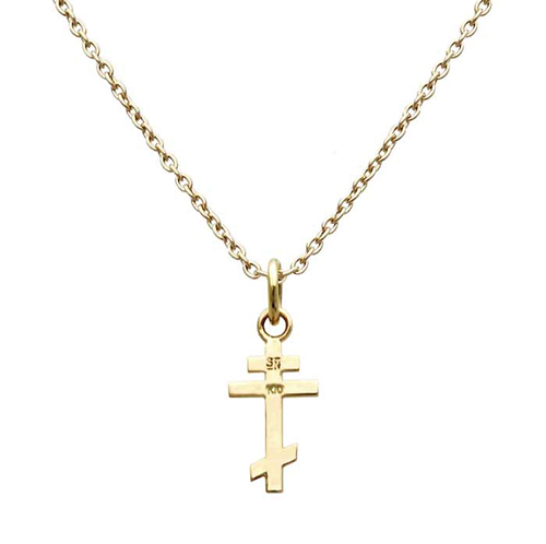 k10金ゴールドのクロスネックレスSND-072