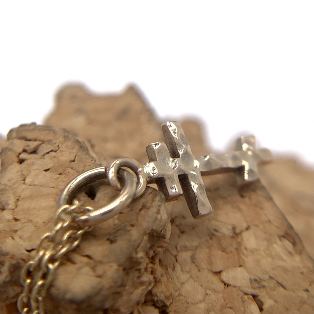 クロスチャームネックレス、snd072、k10ゴールド製