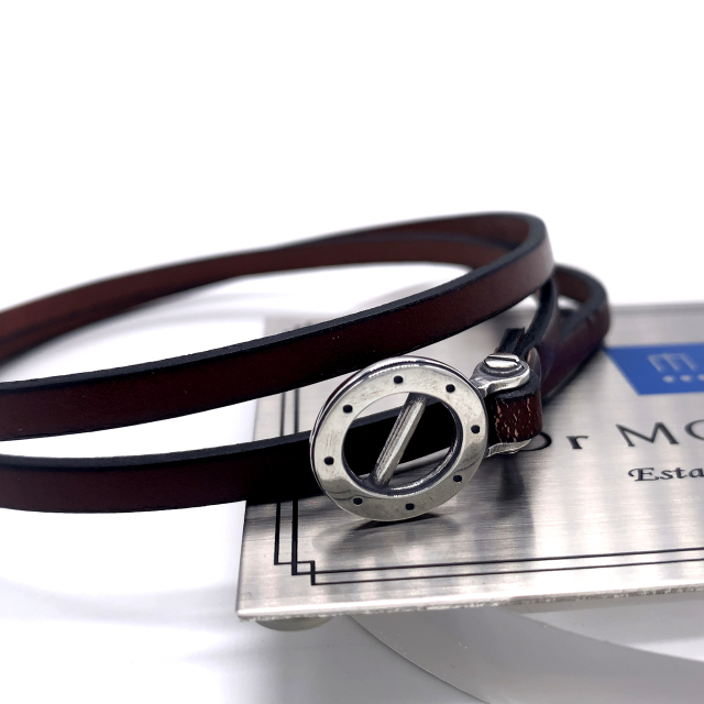 メンズレザーブレスレット、re23