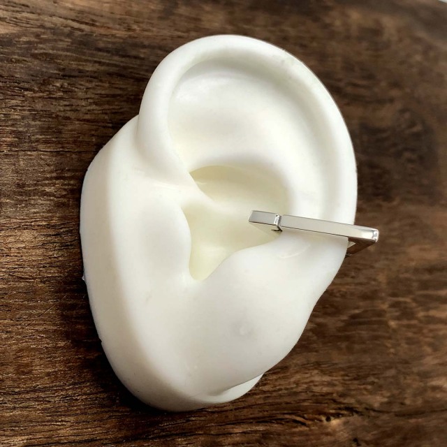 トライアングルイヤーカフ/シルバー925 メンズ/EC-10-SV