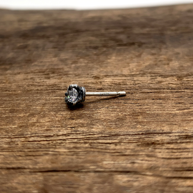 スカルボーンハンドピアス/シルバー925 メンズ/PE-29-SV