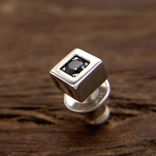 ピアス EOU STUDIO MENS EASY EC3 メンズスクエアピアス PE-53-SV