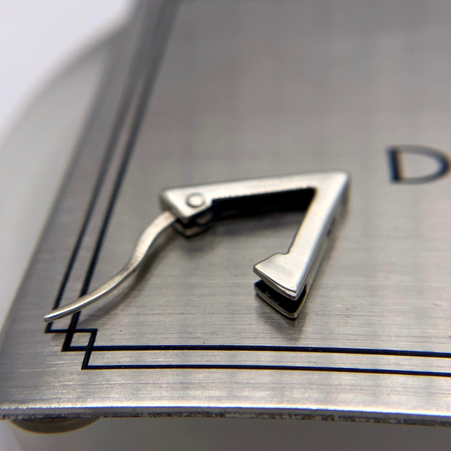 トライアングルフープピアス メンズ/シルバー925/PE-58-SV