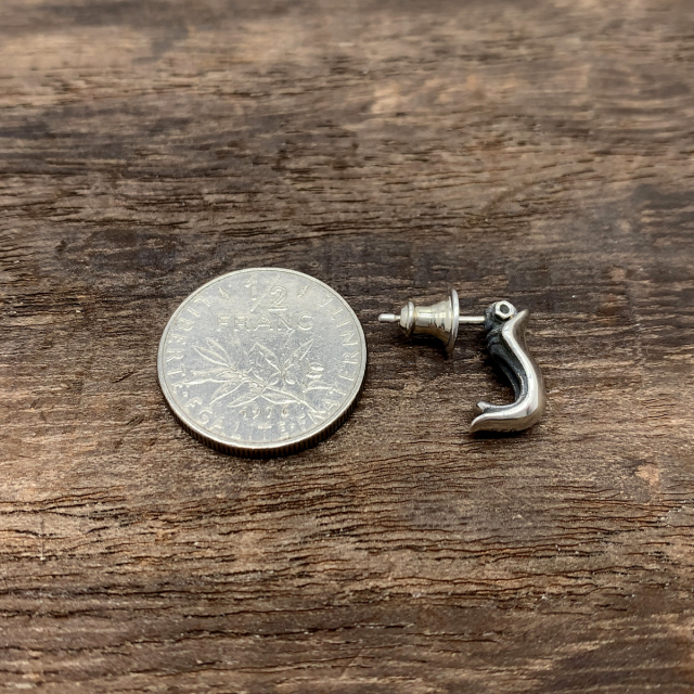 シルバー925 フープピアス メンズ オーダーメイド メカニカルフープピアス メンズ/シルバー925/ PE-61