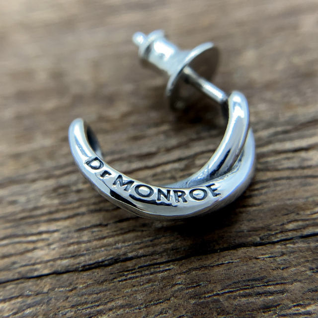 ウェーブクロスピアス/シルバー925/PE-75-SV