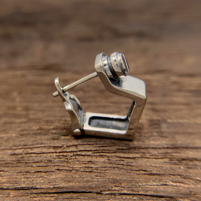 メンズフープピアス,pe42,シルバー925