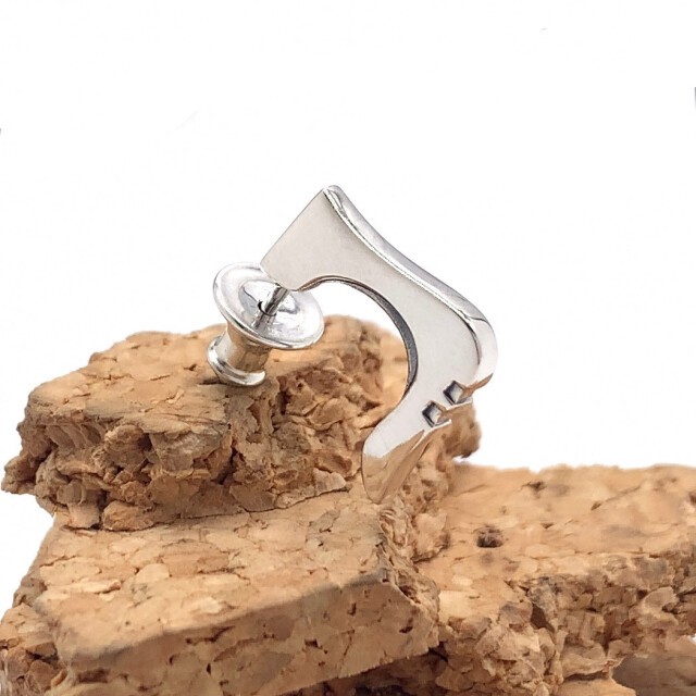 メンスフープピアス、PE65、シルバー925製