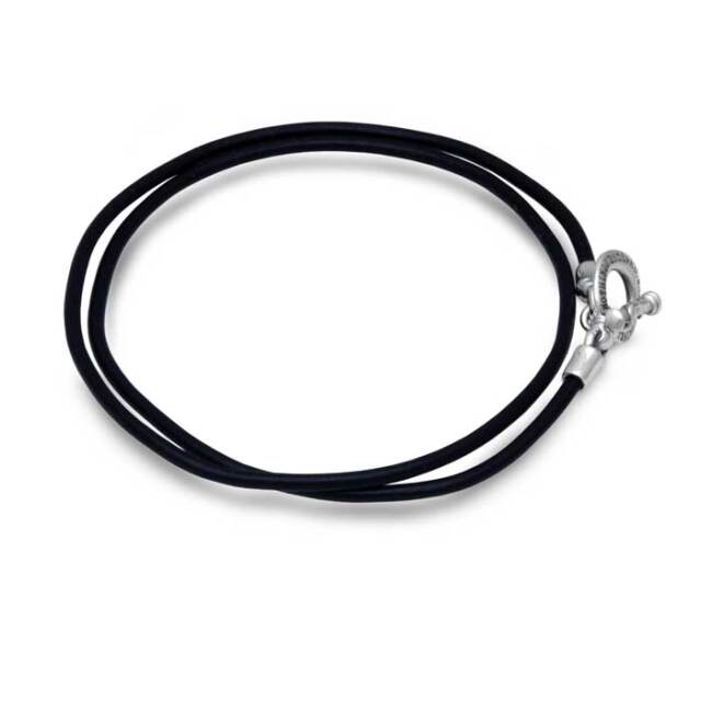 プレートレザーブレスレット RE-24-SV