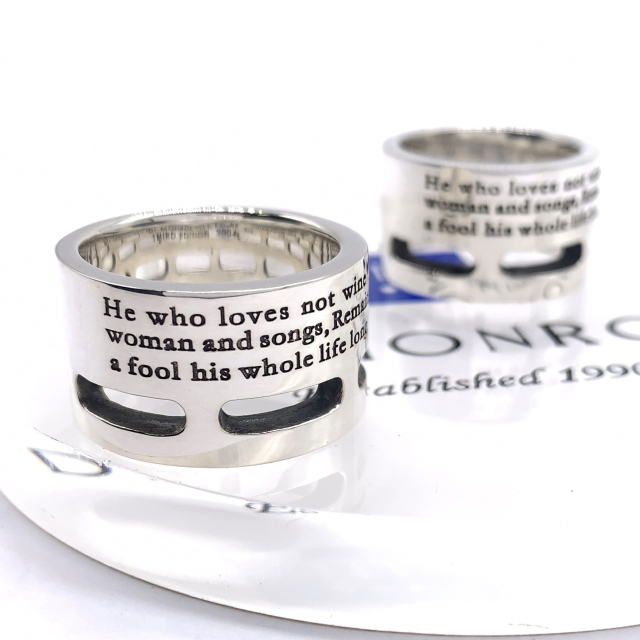 ごついメンズリング、ｆｃ89、シルバー925製