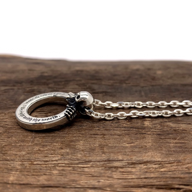 スカルネックレス、ｆｃ291、シルバー925