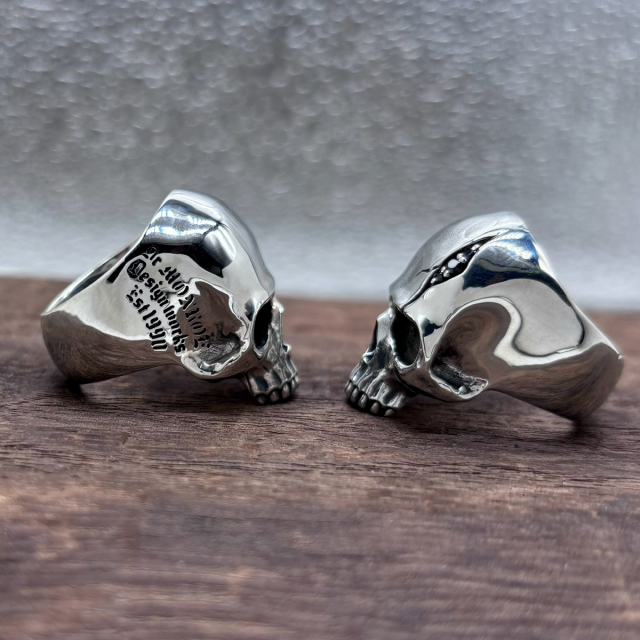 送料無料】Dr MONROE(ドクターモンロー) スカルリング FC-205-SV